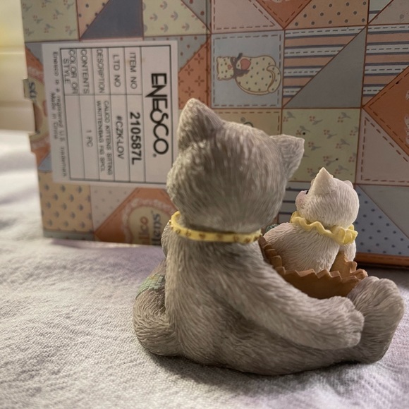 Calico Kittens Enesco “I’m Sending You A Bag Full Of Love” W/Box 1996 #2… - Picture 2 of 4